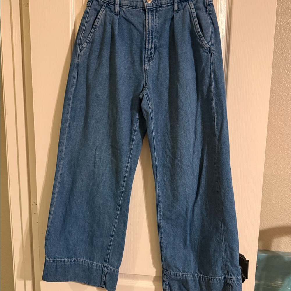 GAP Women's Flare Wide Leg Blue Jeans